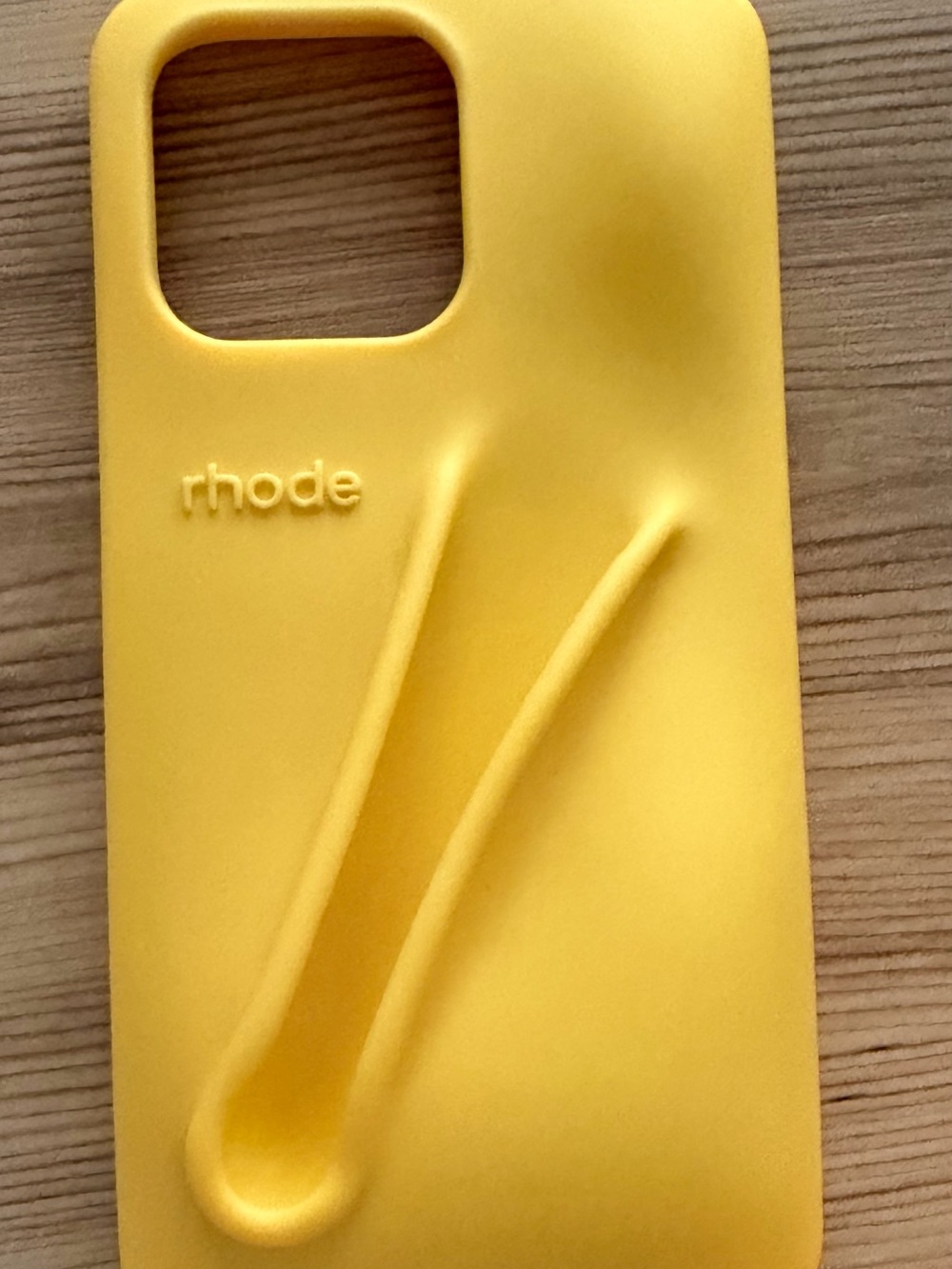 RHODE Yellow Silicone iPhone Case with Raised Grip Design iPhone 15 pro max
